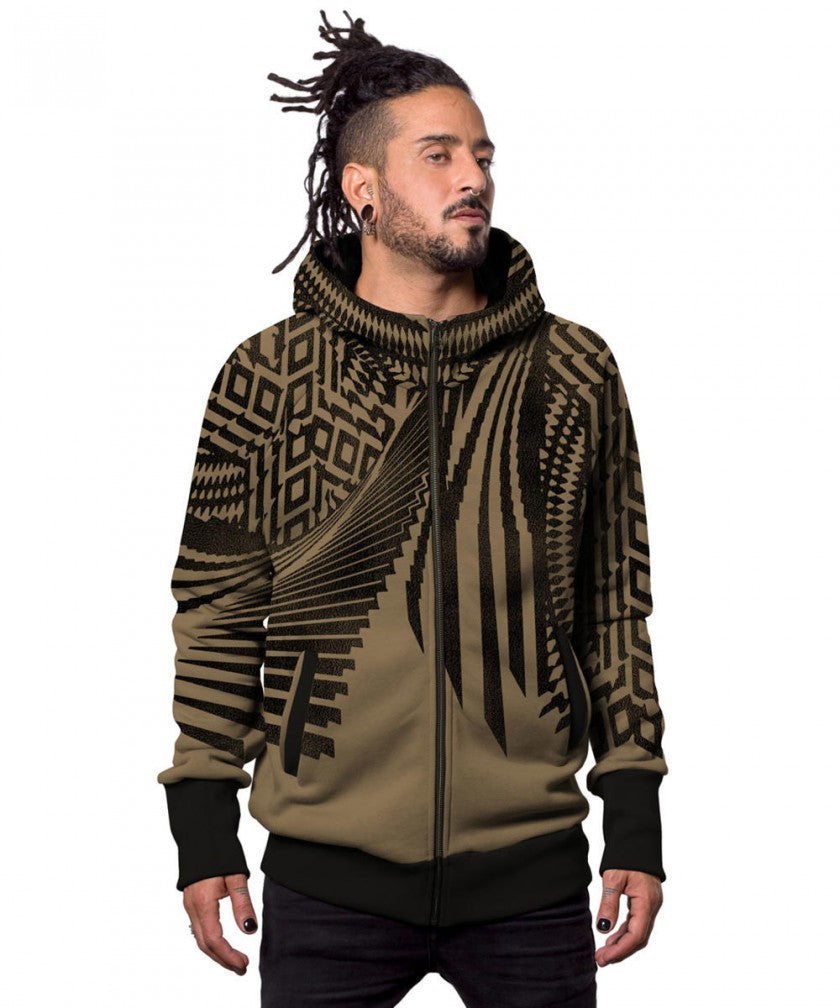 ATAR Zipped Hood In Moka