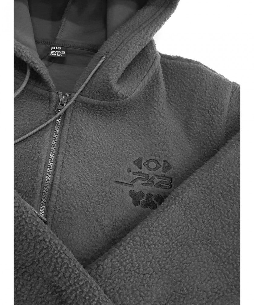 CEBURASHKA Hooded Jacket In Grey