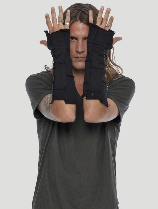 PATCHWORK Gloves In Black