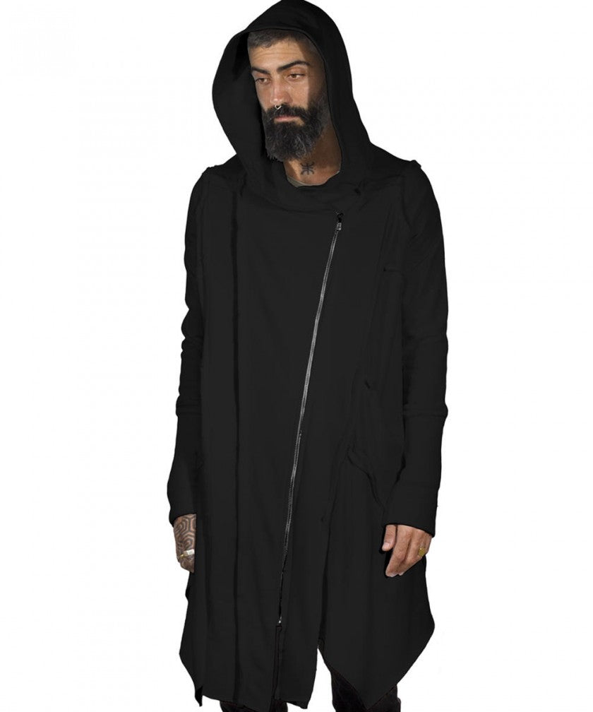 CUTSY UNISEX Hooded Jacket In Black
