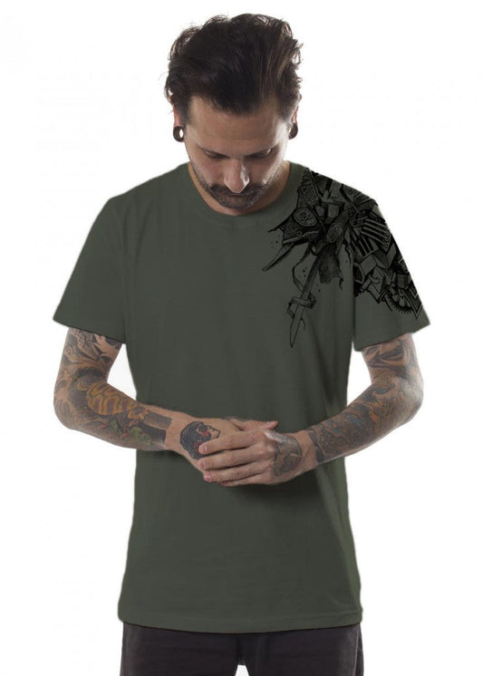 OSTRICH T-Shirt In Light Olive