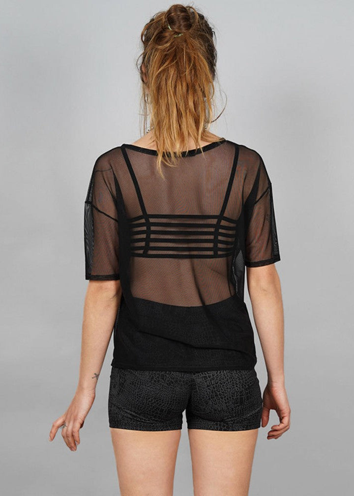 REPTILIA Shorts In Black