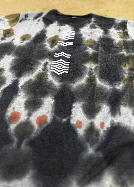 SOLOS T-Shirt In Rust Grey Tie-Dye