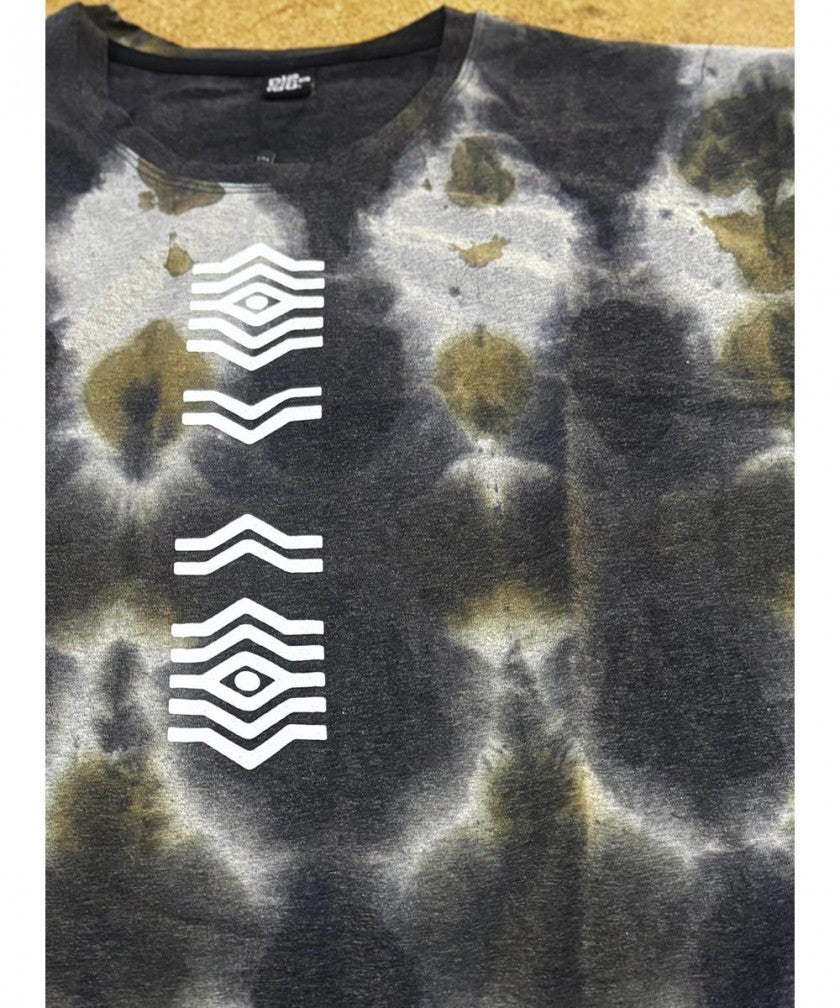 SOLOS T-Shirt In Rust Grey Tie-Dye