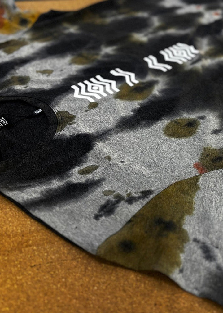 SOLOS T-Shirt In Rust Grey Tie-Dye