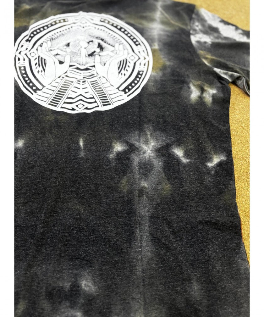 SOLOS T-Shirt In Rust Grey Tie-Dye