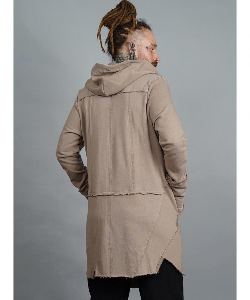 CUTSY UNISEX Hooded Jacket In Stone