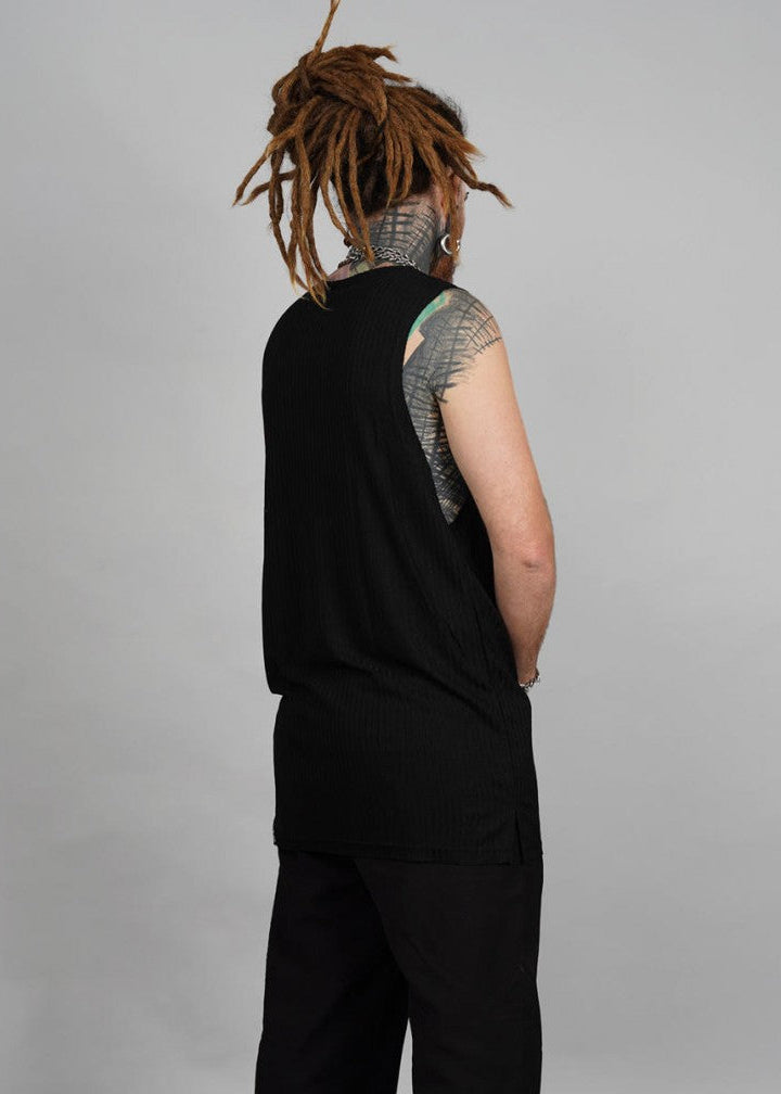 SHALVATA Tank Top In Black