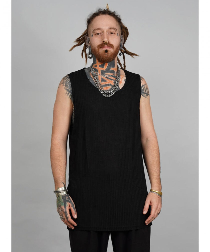 SHALVATA Tank Top In Black