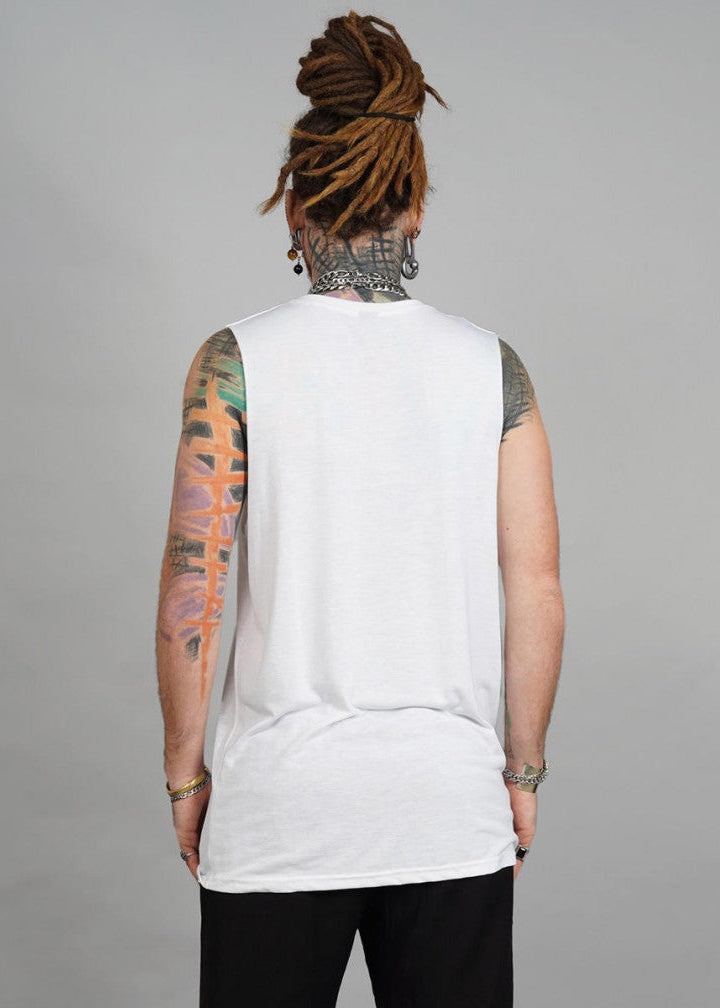 SHALVATA Tank Top In White