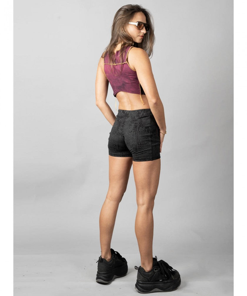 PULSAR BORDEAUX & YELLOW STITCH CROP