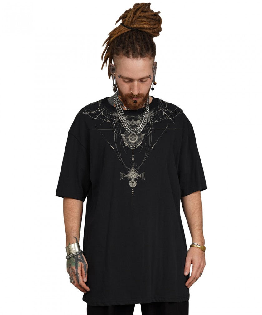 ORNAMENT GALAXY T-Shirt In Black