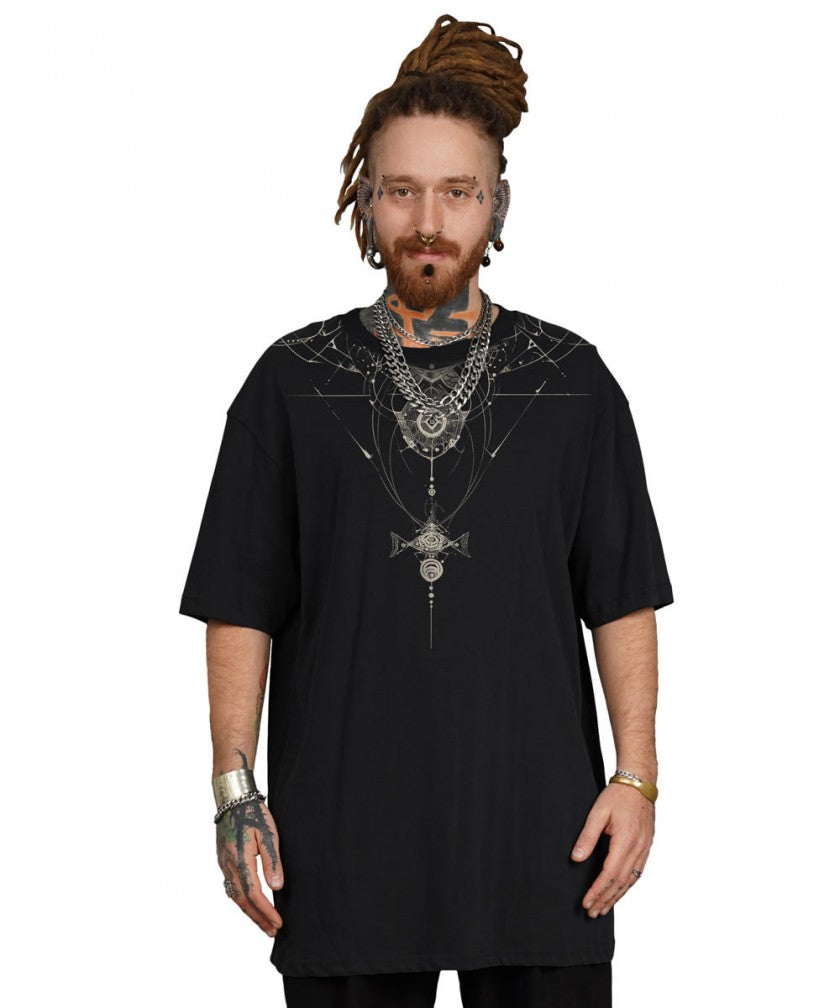 ORNAMENT GALAXY T-Shirt In Black
