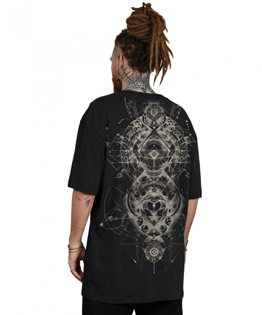 ORNAMENT GALAXY T-Shirt In Black