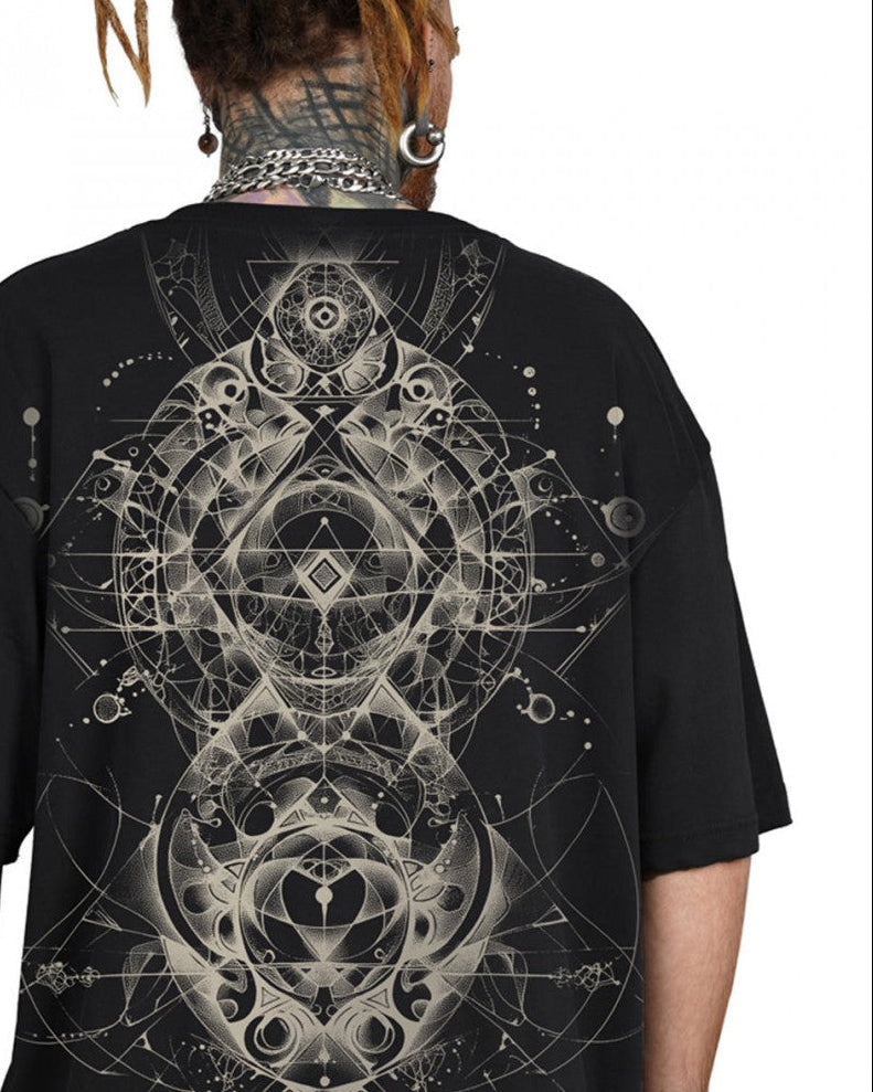 ORNAMENT GALAXY T-Shirt In Black