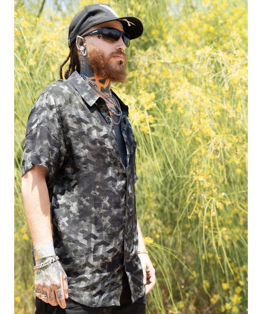 SENGOKU Short Sleeve Botton Shirt