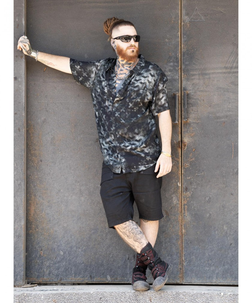 SENGOKU Short Sleeve Botton Shirt