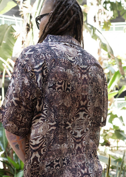 SOLARIS Unisex Short Sleeve Button Shirt