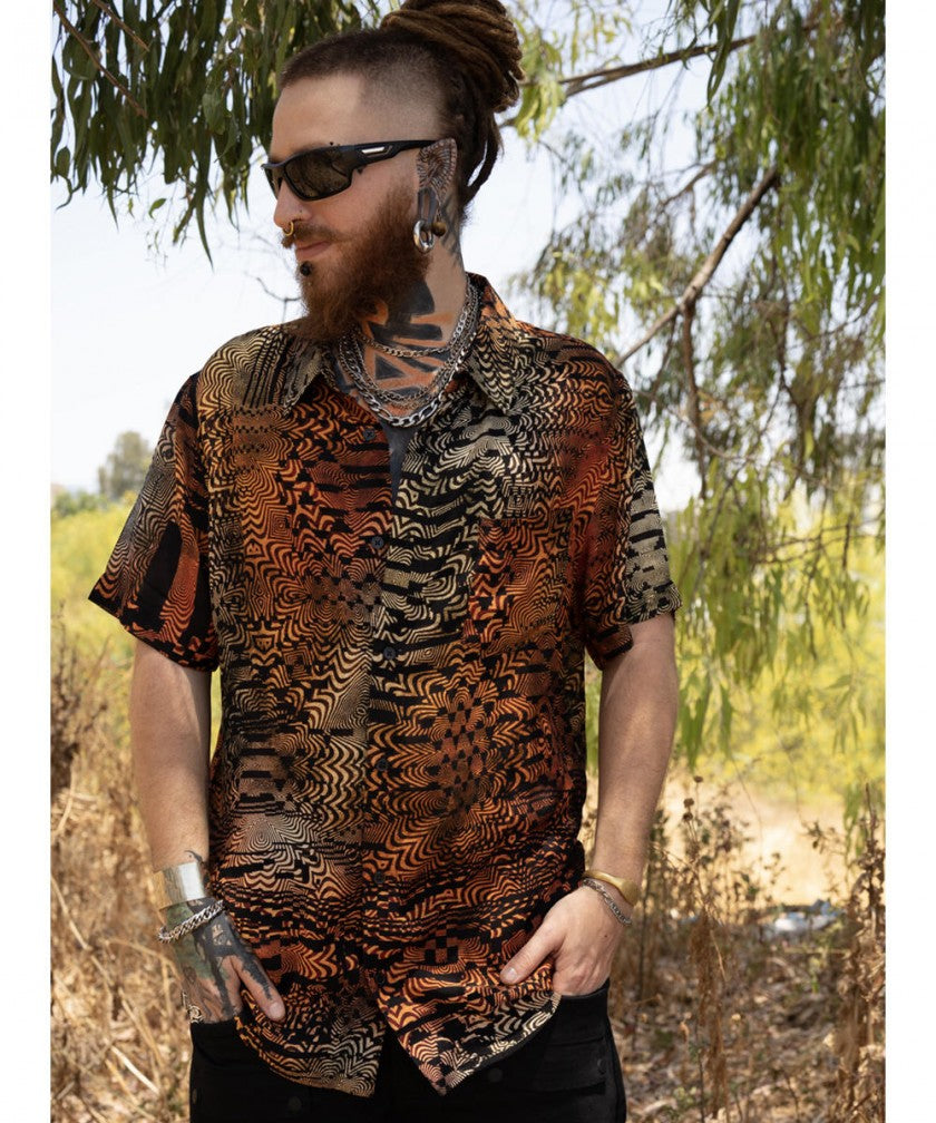 JOJO UNISEX Short Sleeve Botton Shirt