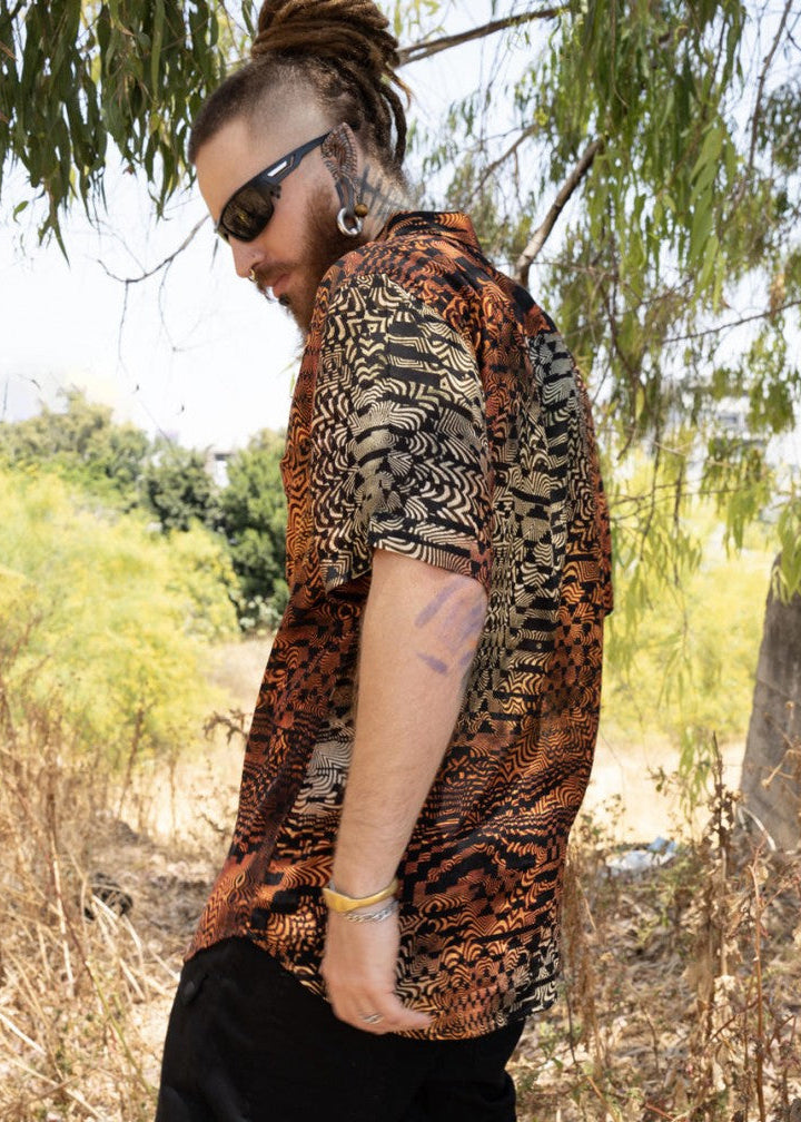 JOJO UNISEX Short Sleeve Button Shirt