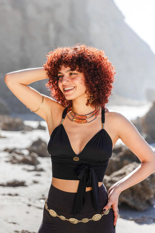 TAMA Crop Top in Black