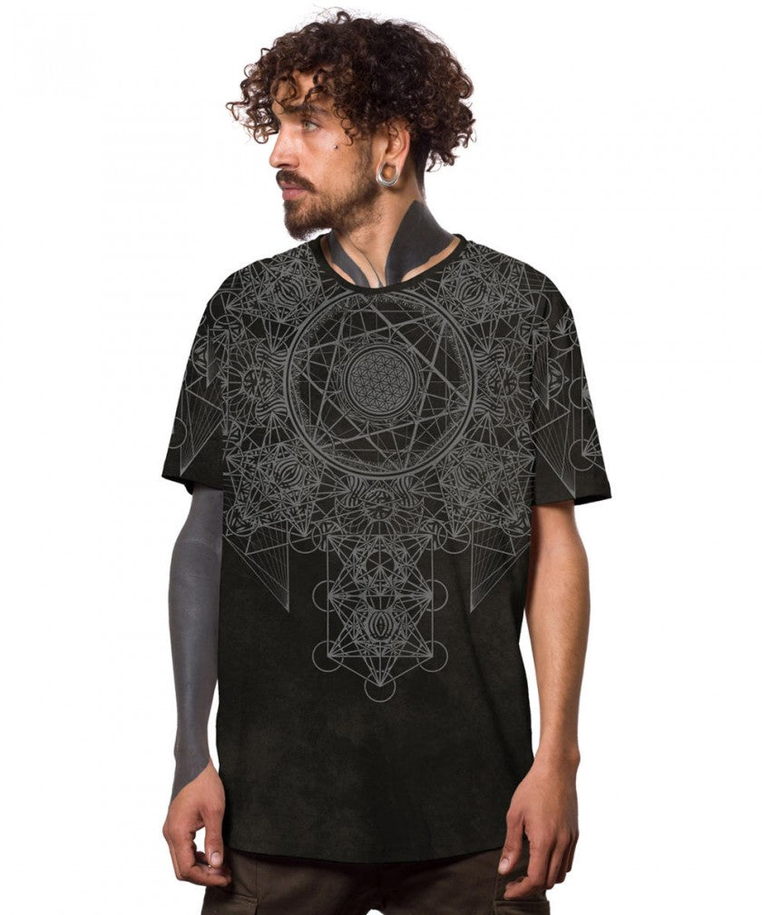 GRID THEORY T-Shirt In Black Texture