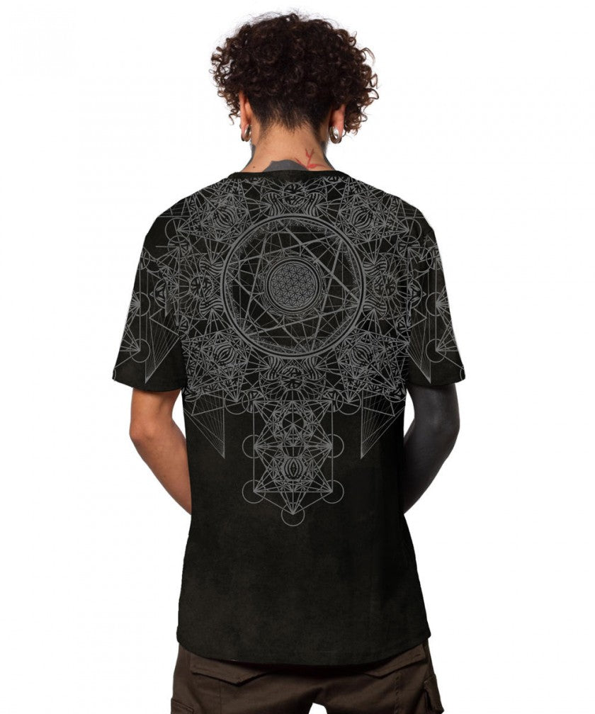 GRID THEORY T-Shirt In Black Texture
