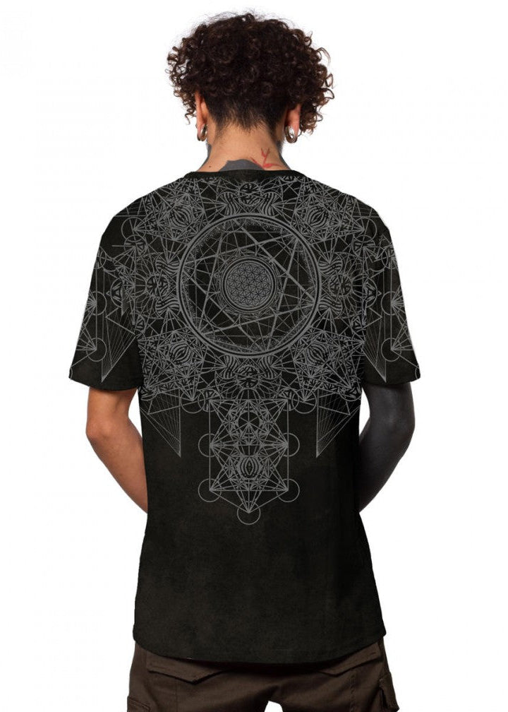 GRID THEORY T-Shirt In Black Texture
