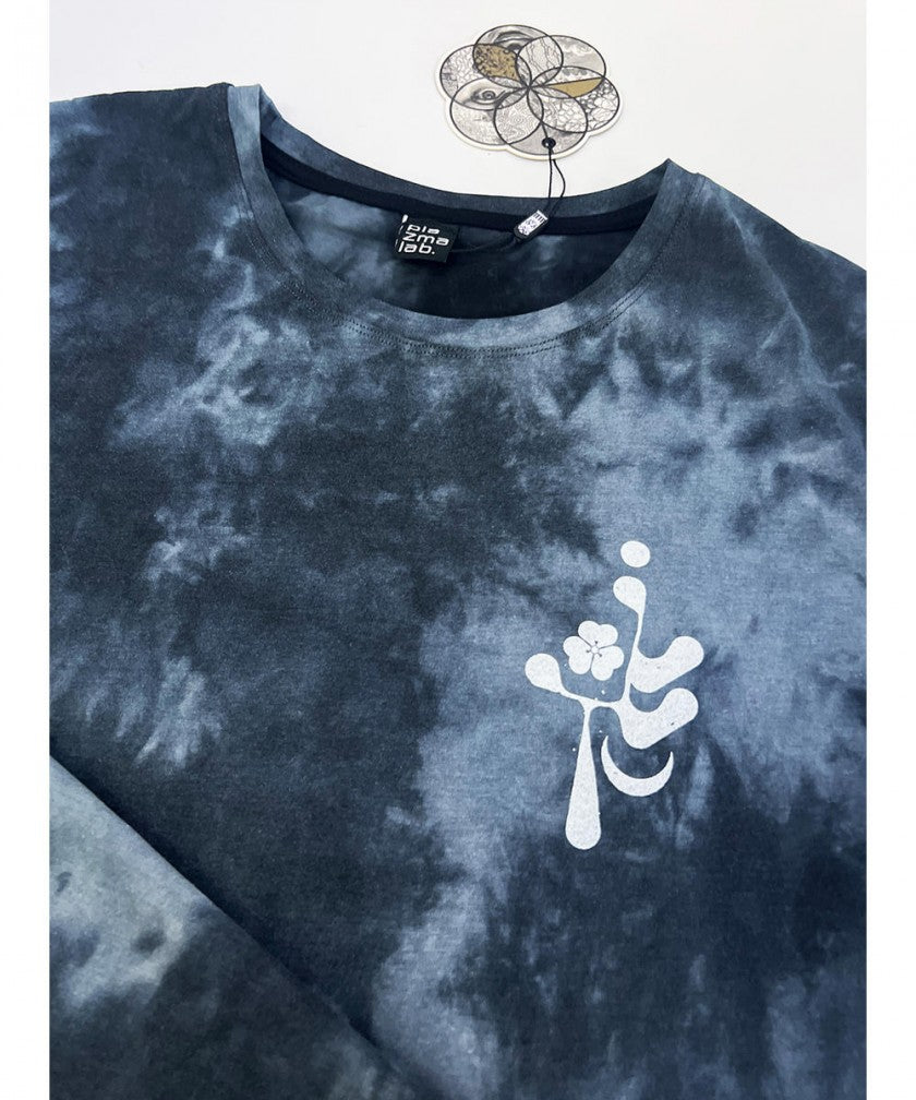 TSURU T-Shirt In Black Tie Dye