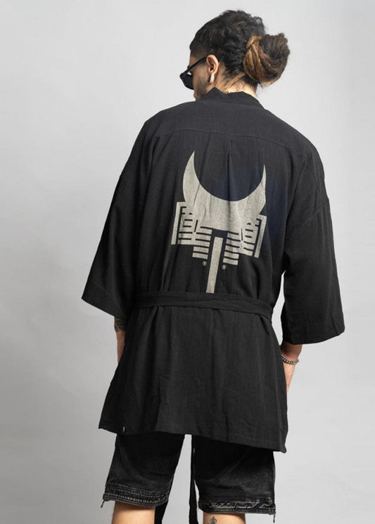 HOSHI Unisex Kimono In Black