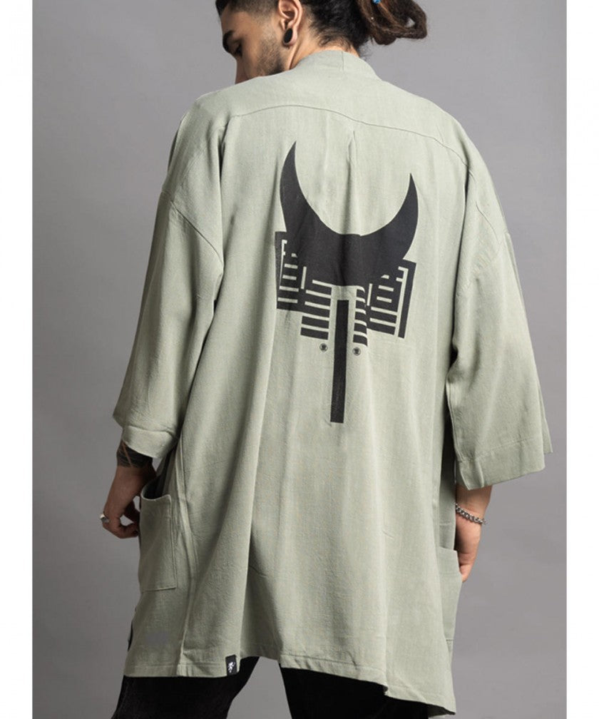 HOSHI Kimono In Brushed Grey