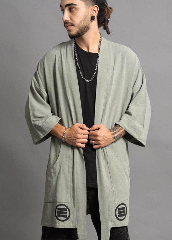 HOSHI Kimono In Brushed Grey