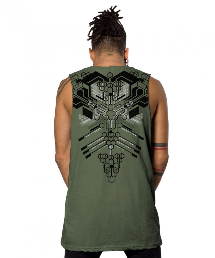 KAITAN Tank Top In Wash Olive