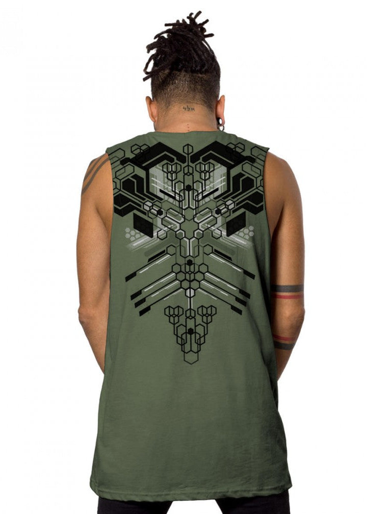 KAITAN Tank Top In Wash Olive