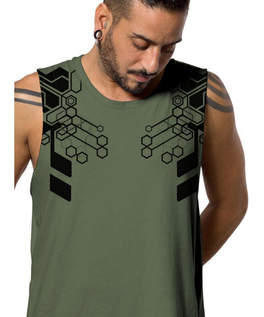 KAITAN Tank Top In Wash Olive