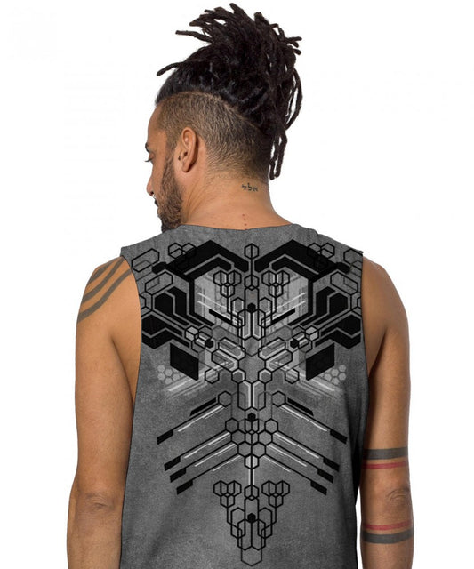 KAITAN Tank Top In Wash Grey