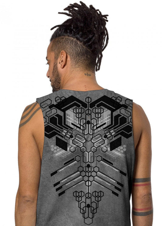 KAITAN Tank Top In Wash Grey