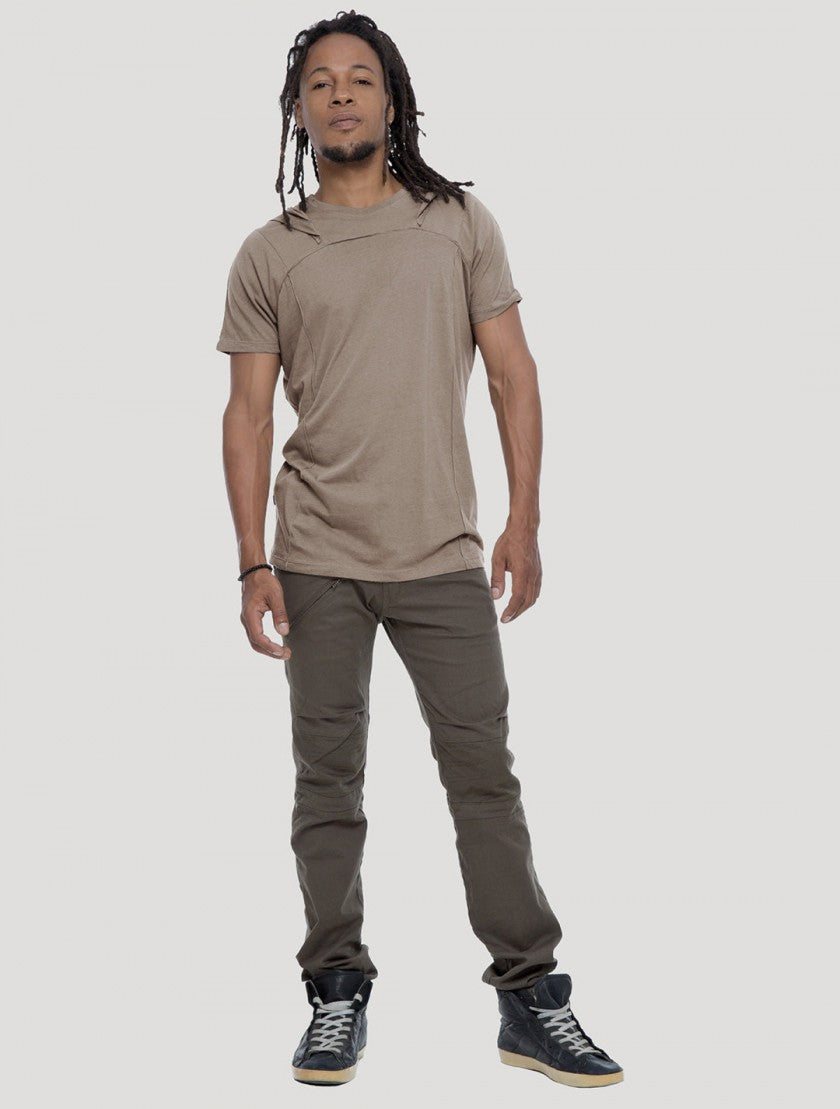 SHELTER Hooded T-Shirt In Cement