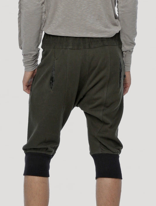 BABA Shorts In Olive Noir