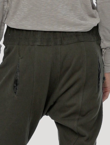 BABA Shorts In Olive Noir