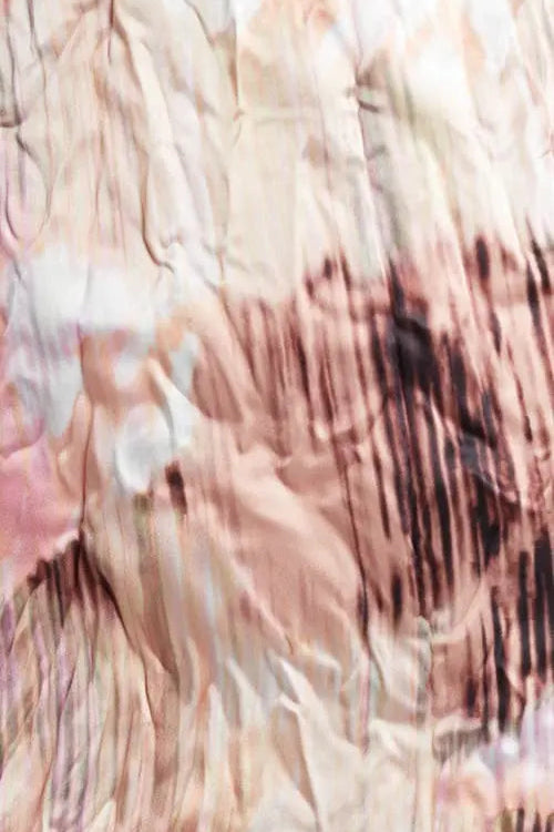 TOPSHOP Lace And Crinkle Mix Mini Slip Dress In Pink Print