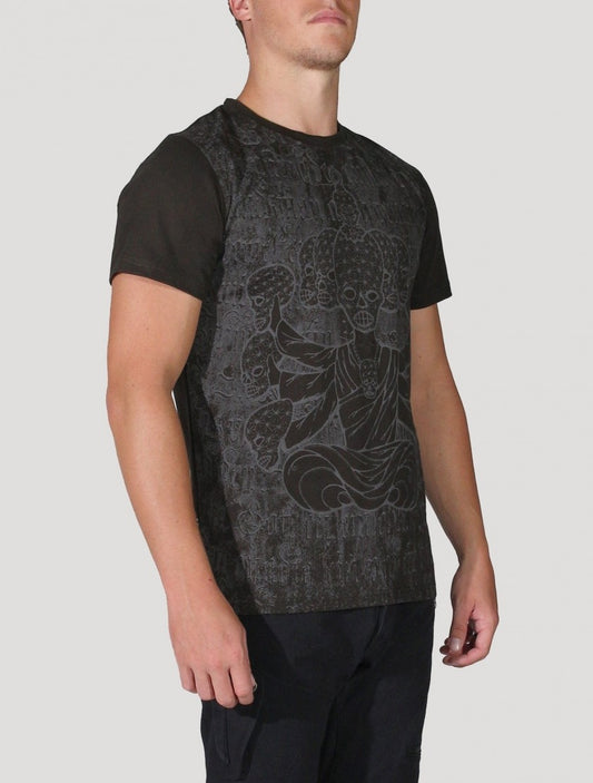 CRYSTAL SKULL T-Shirt In Black