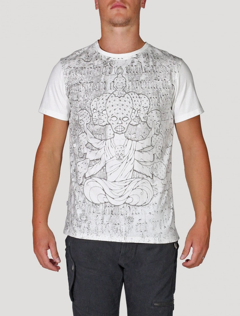 CRYSTAL SKULL T-Shirt In White