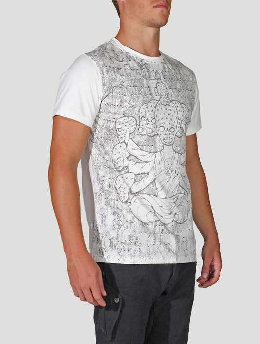 CRYSTAL SKULL T-Shirt In White