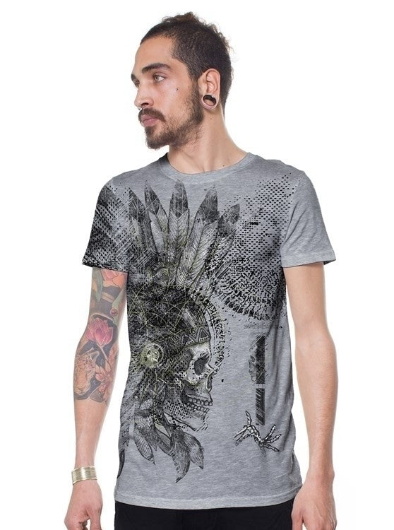 CHEROKEE T-Shirt In Grey Melange