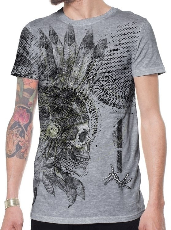 CHEROKEE T-Shirt In Grey Melange