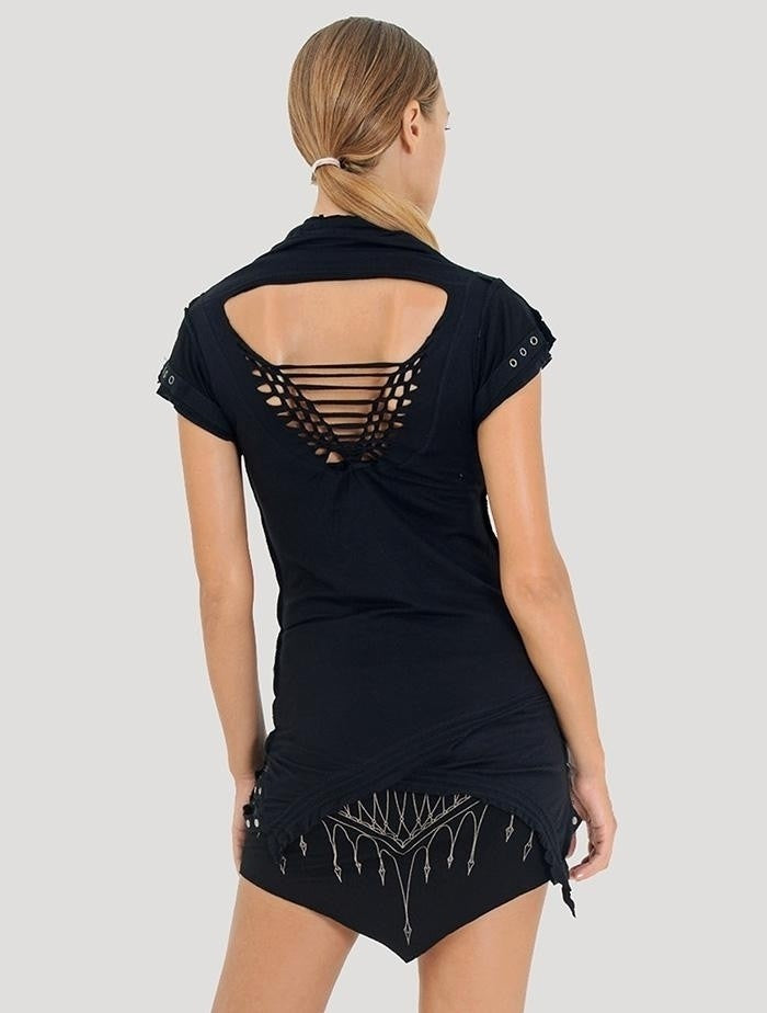 BILLY Short Sleeve Top In Black
