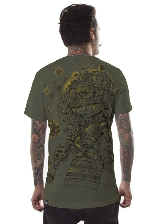 CUBINA T-Shirt In Olive Grinded