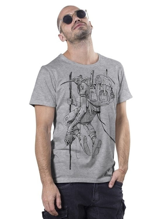 ON THE WAY T-Shirt In Grey