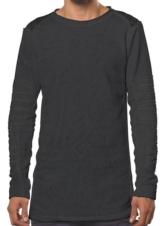 HATTORI Long Sleeve Shirt In Grey Wash